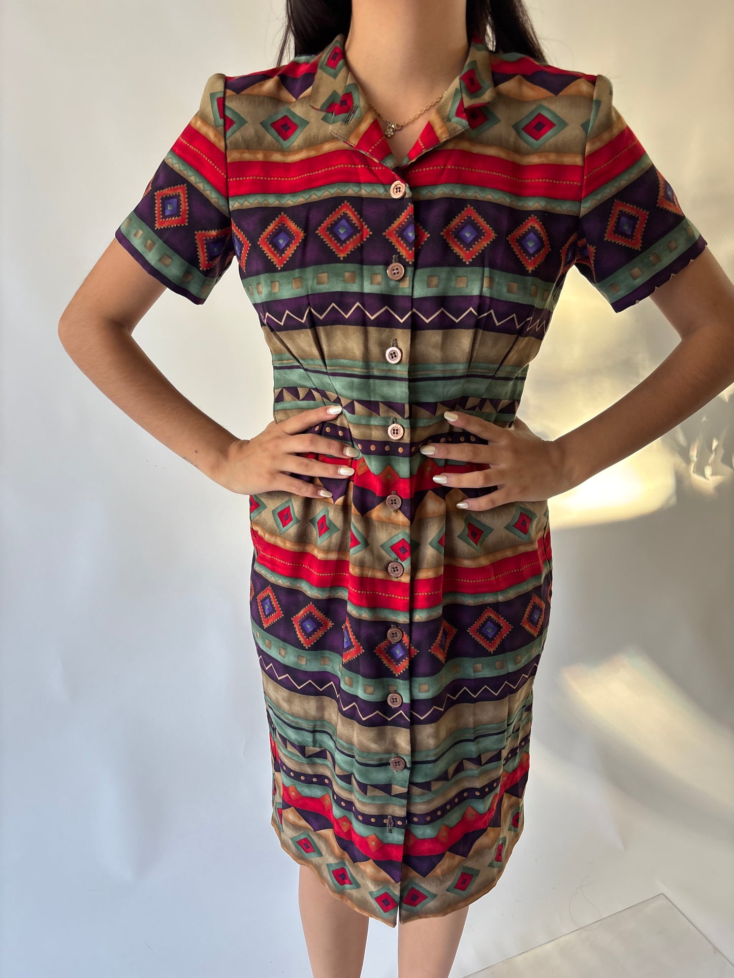 Vestido vintage print