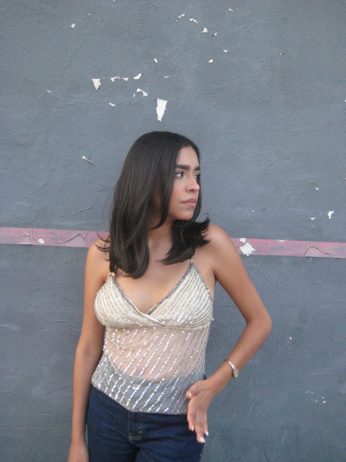 Top lentejuelas