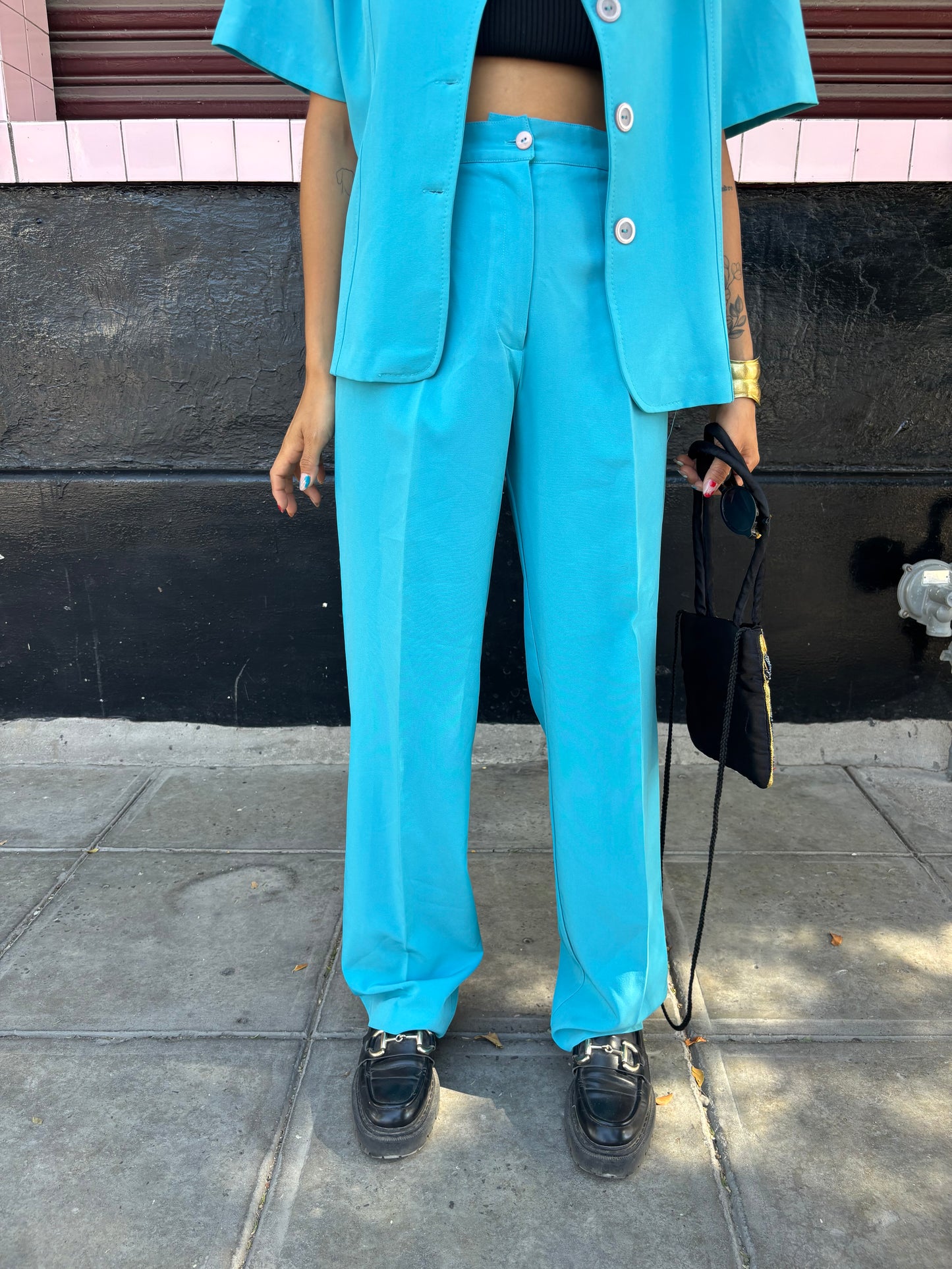 Set vintage blue