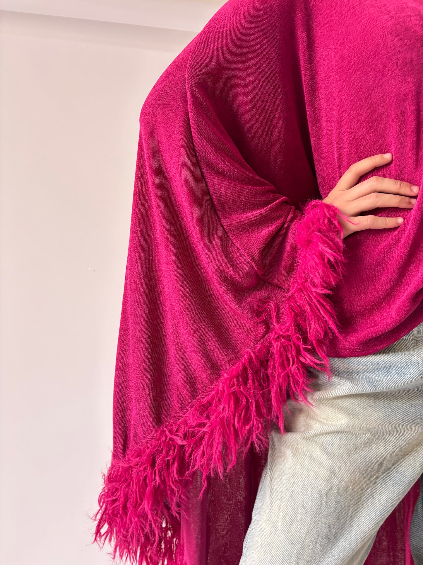 Maxi blusa fucsia
