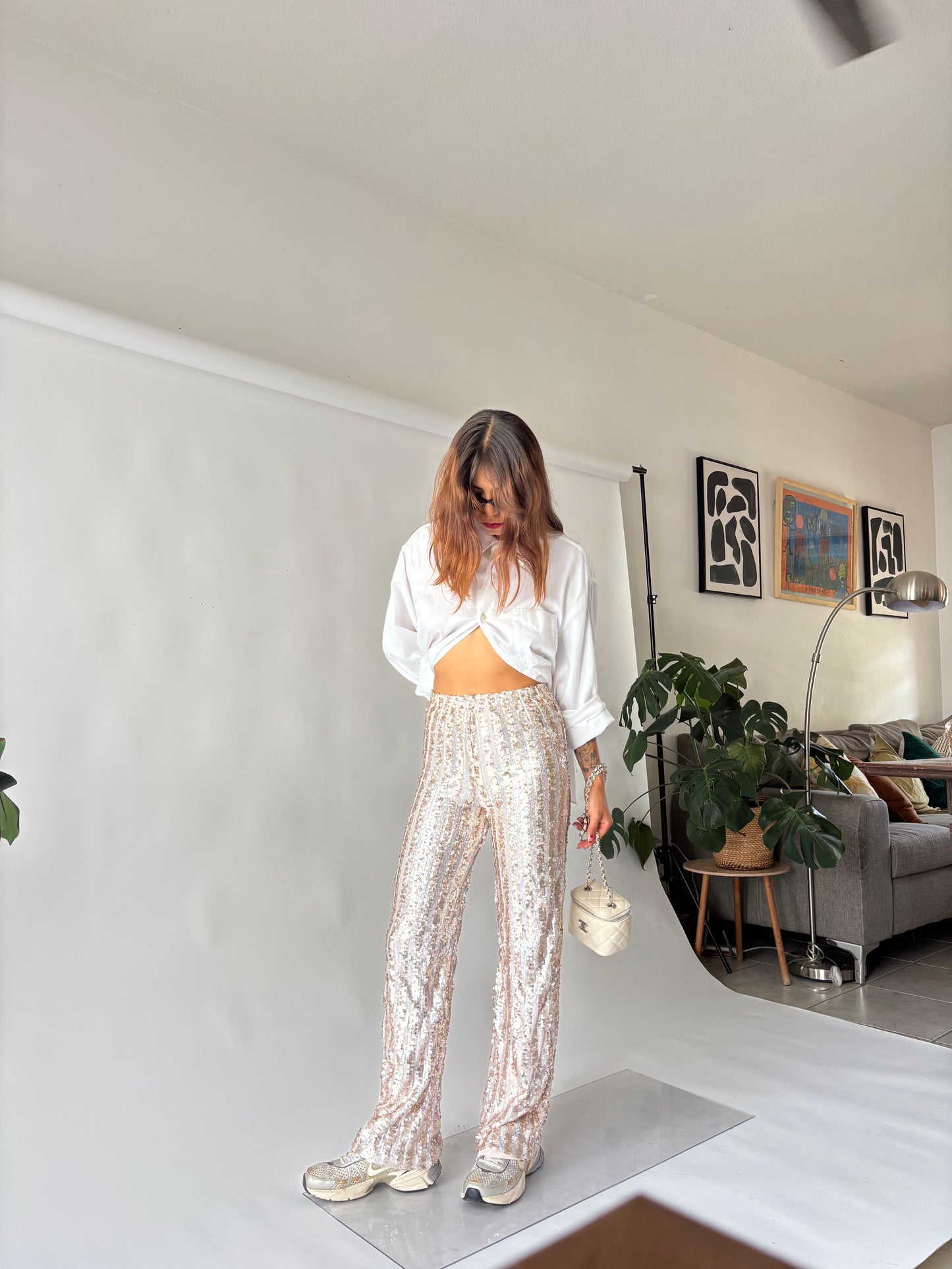 Pantalón de brillos