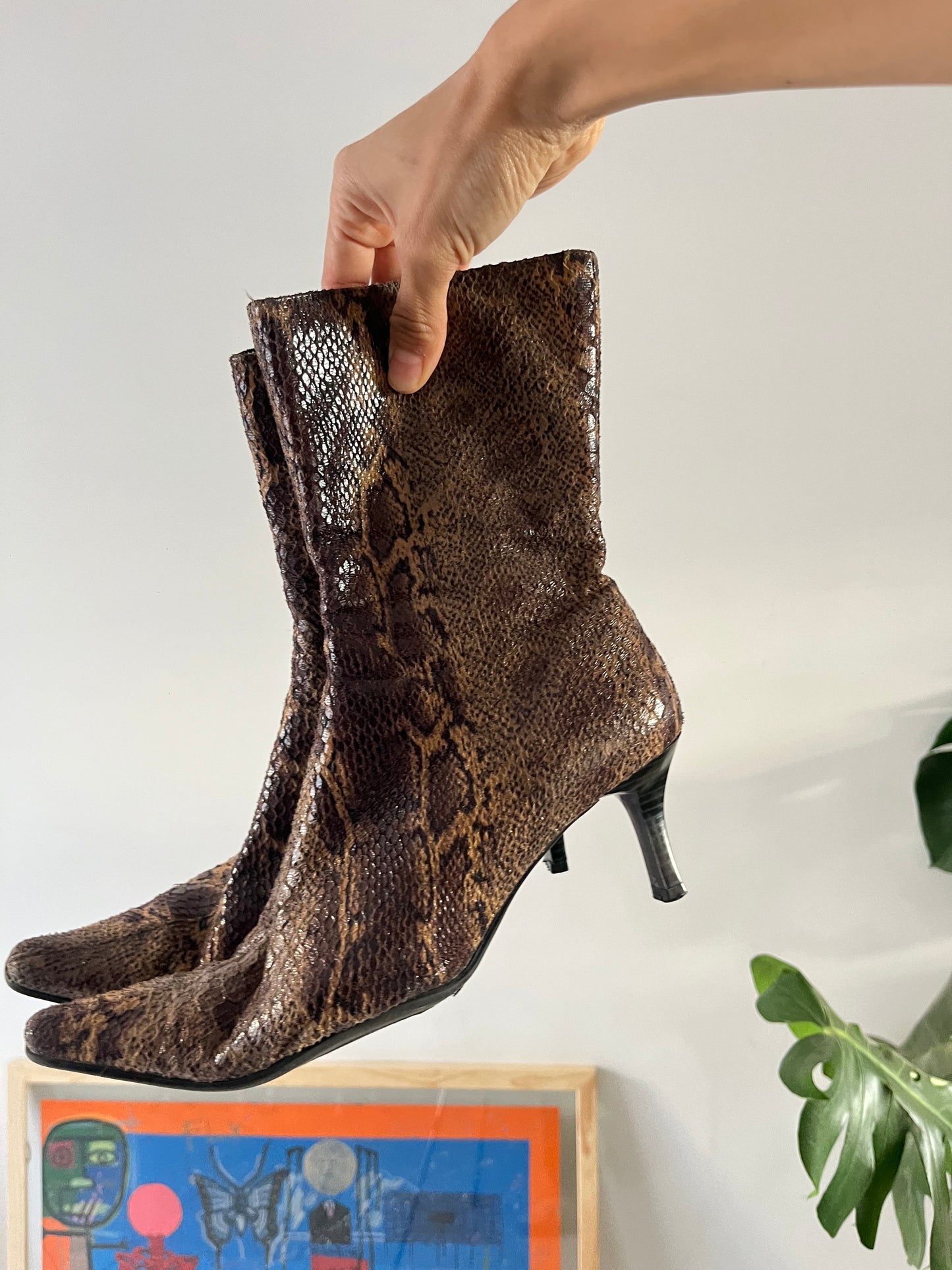 Botas piel animal print