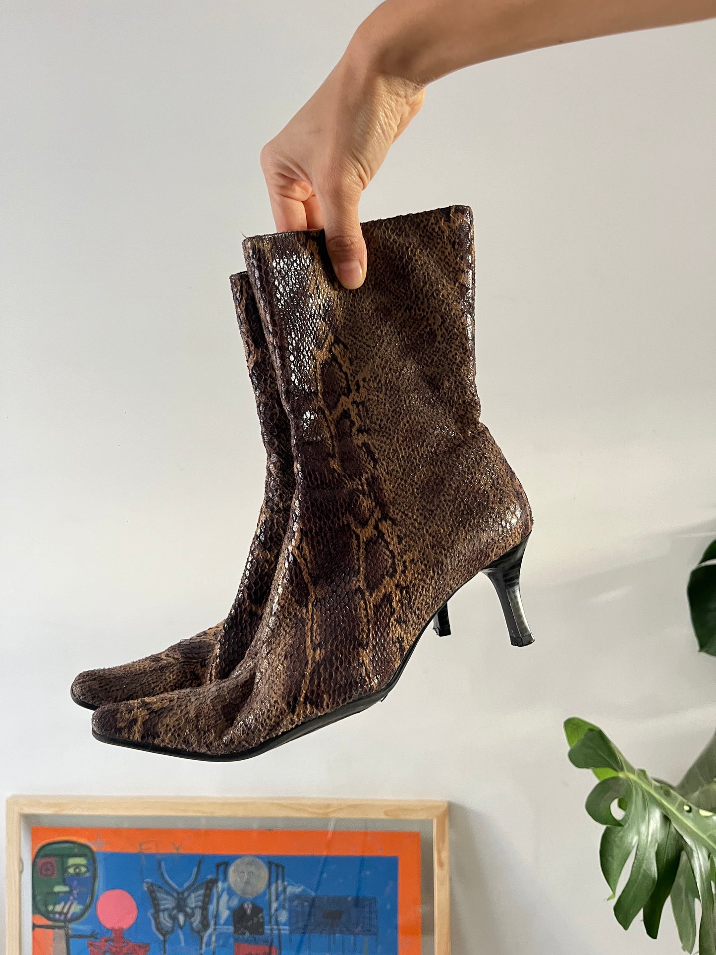 Botas piel animal print