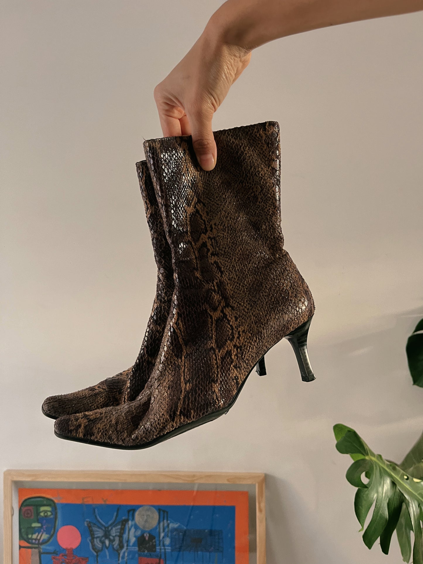 Botas piel animal print