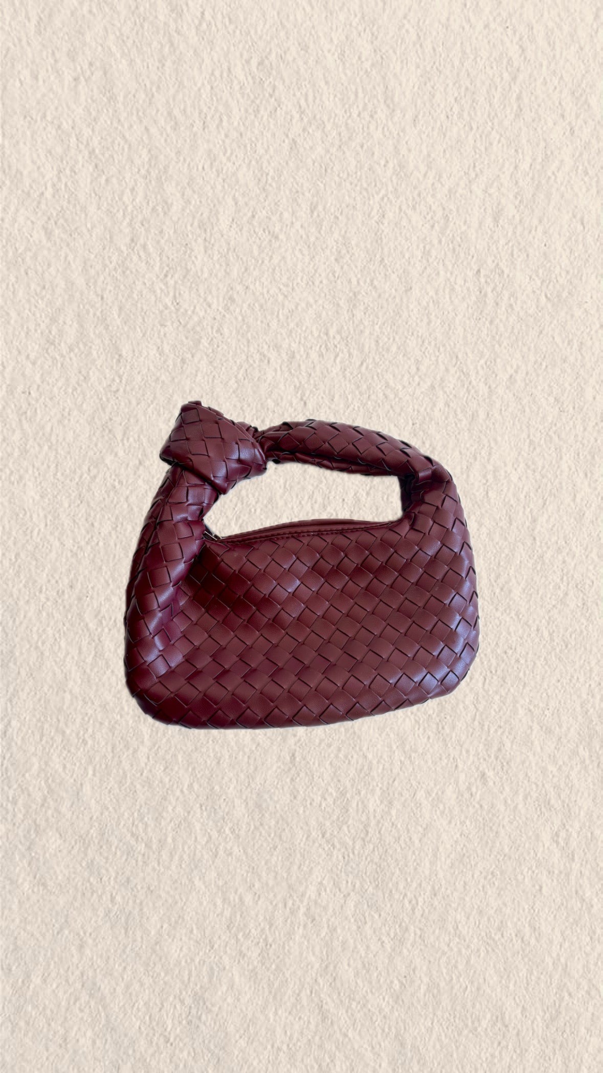 Mini Bag trunch guinda