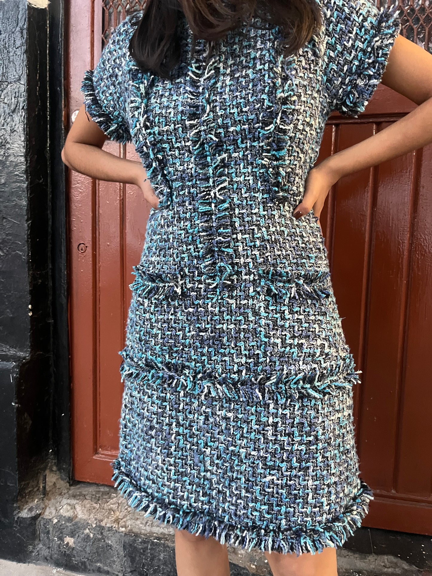 Vestido tweed