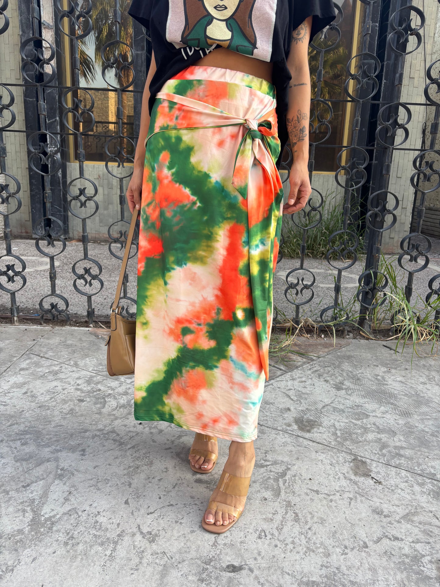 Falda tie dye