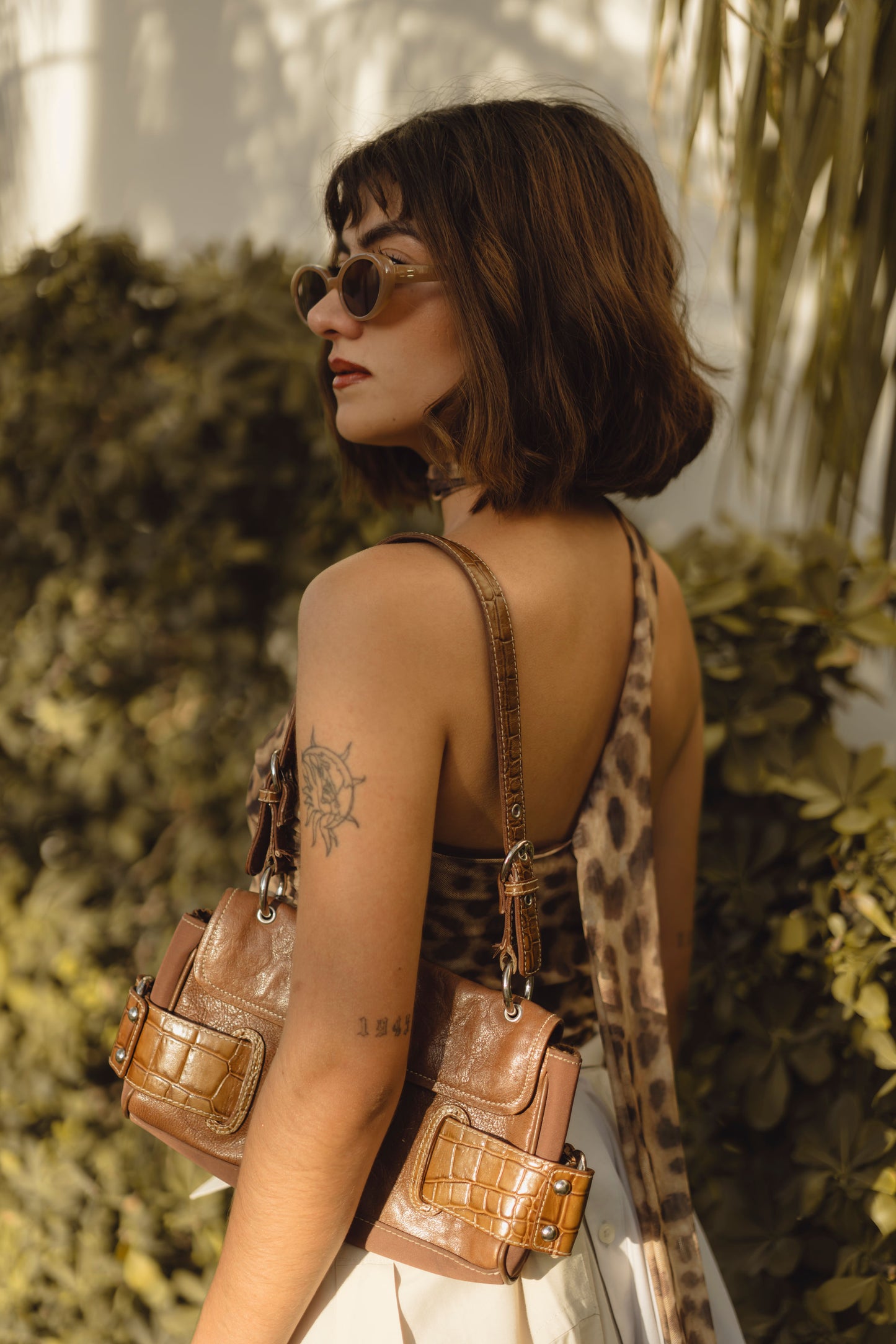 Shoulder bag de piel