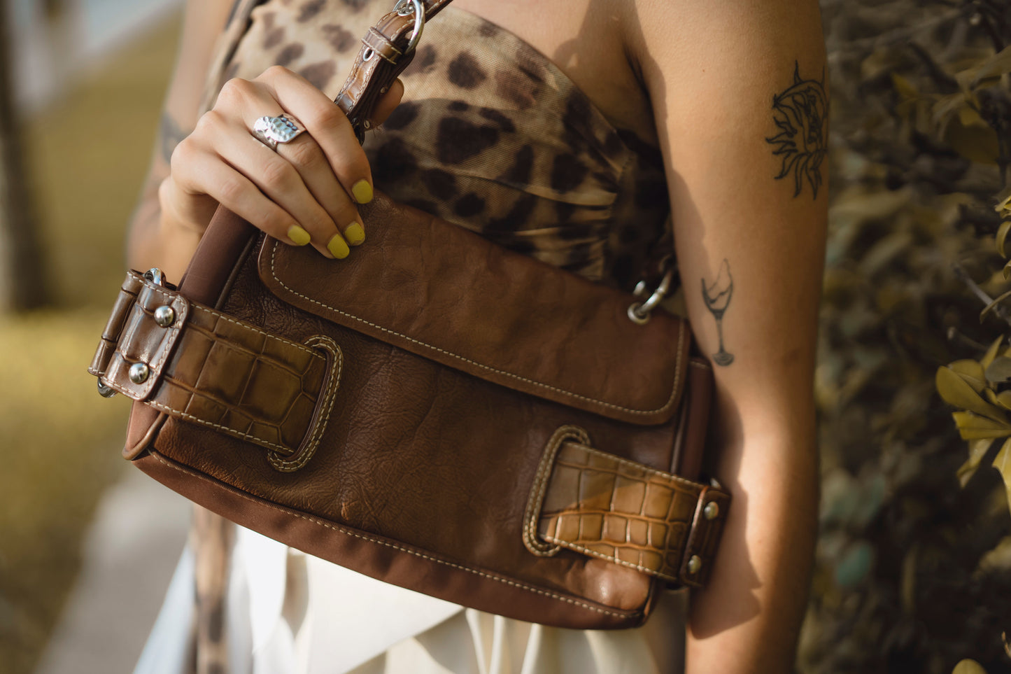 Shoulder bag de piel