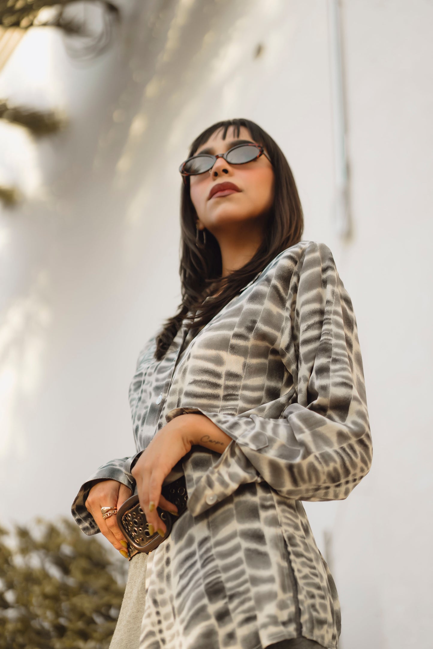 Camisa vintage animal print