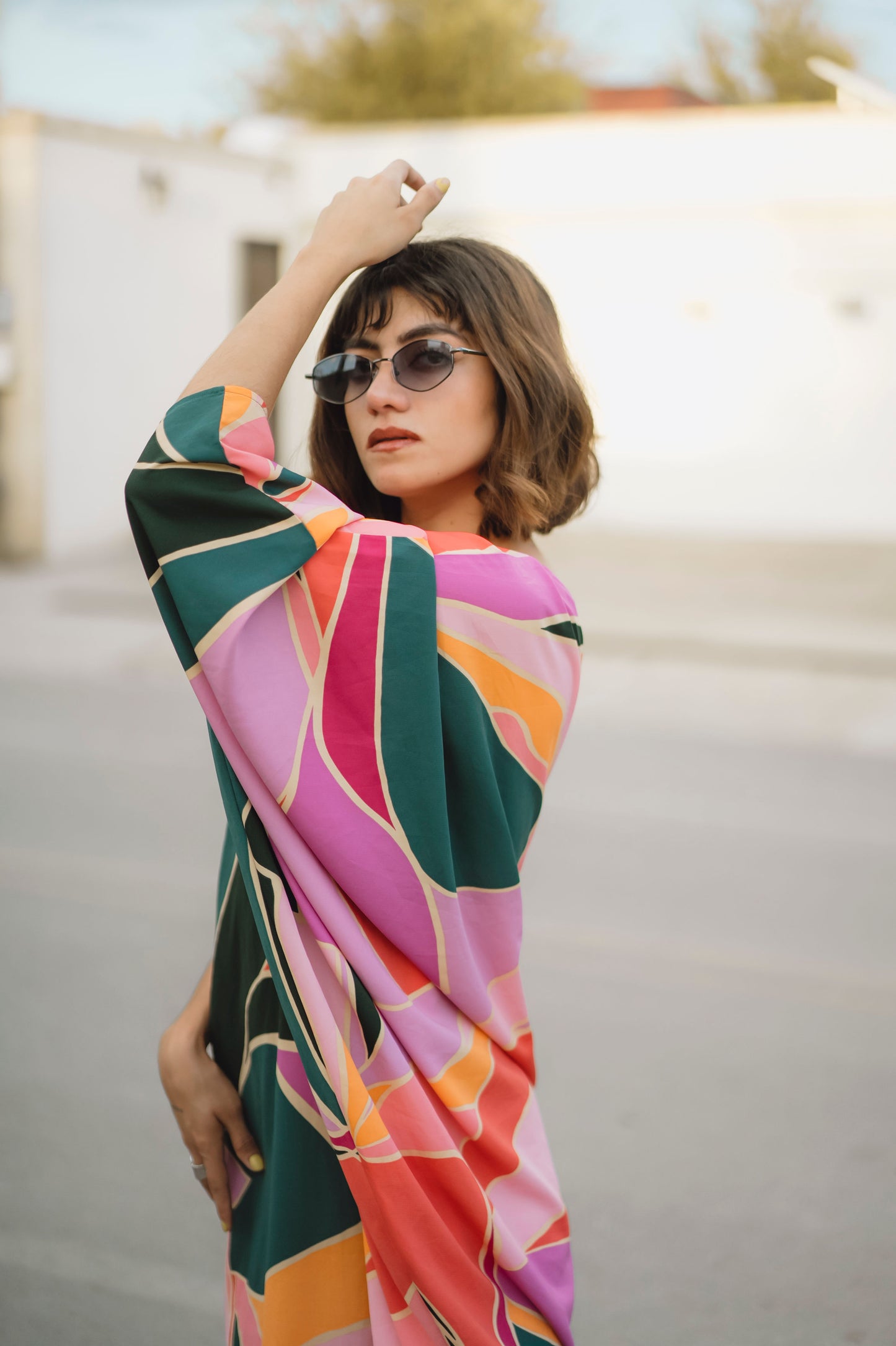 Vestido asimétrico colorfull