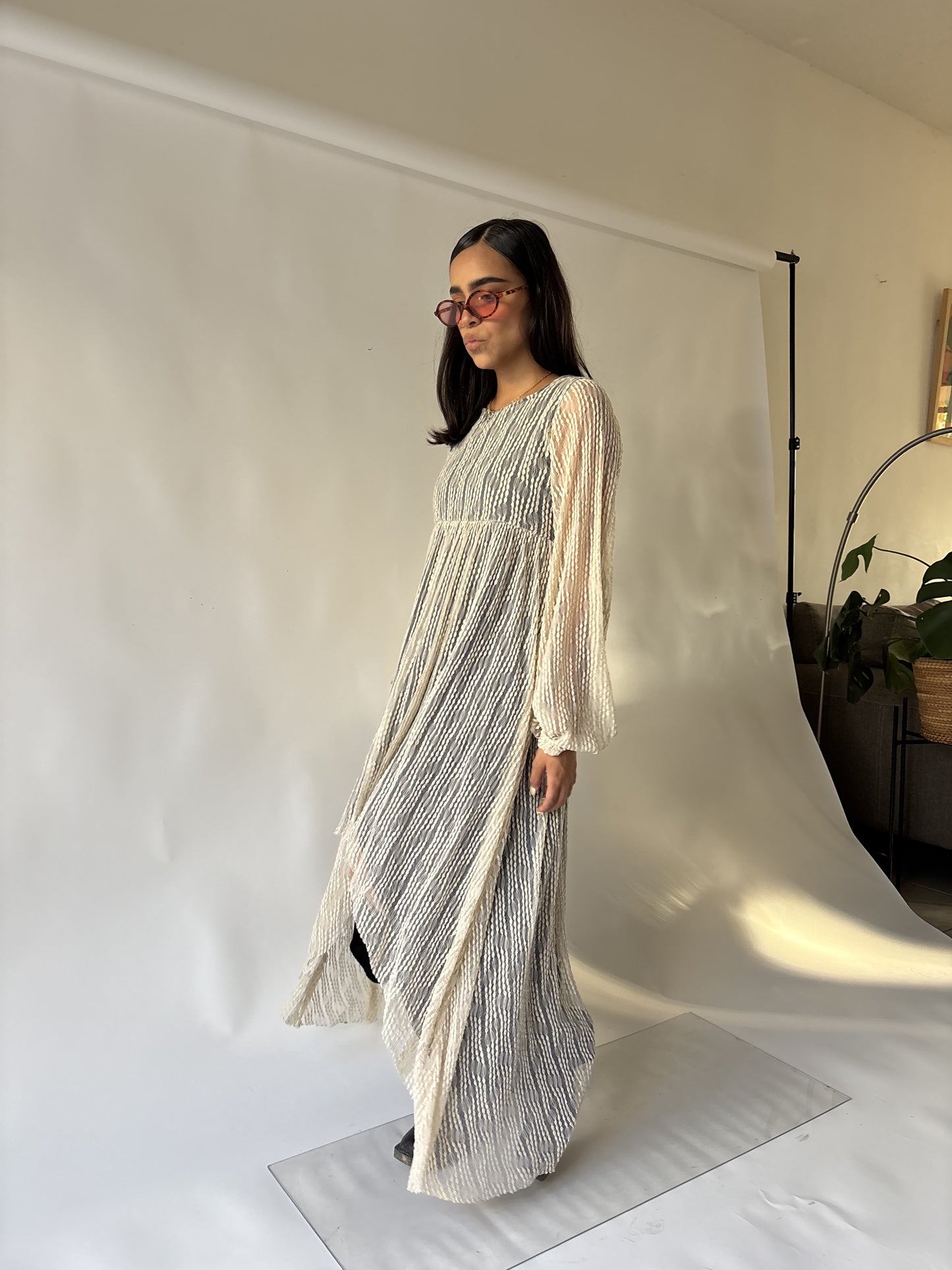 Vestido beige