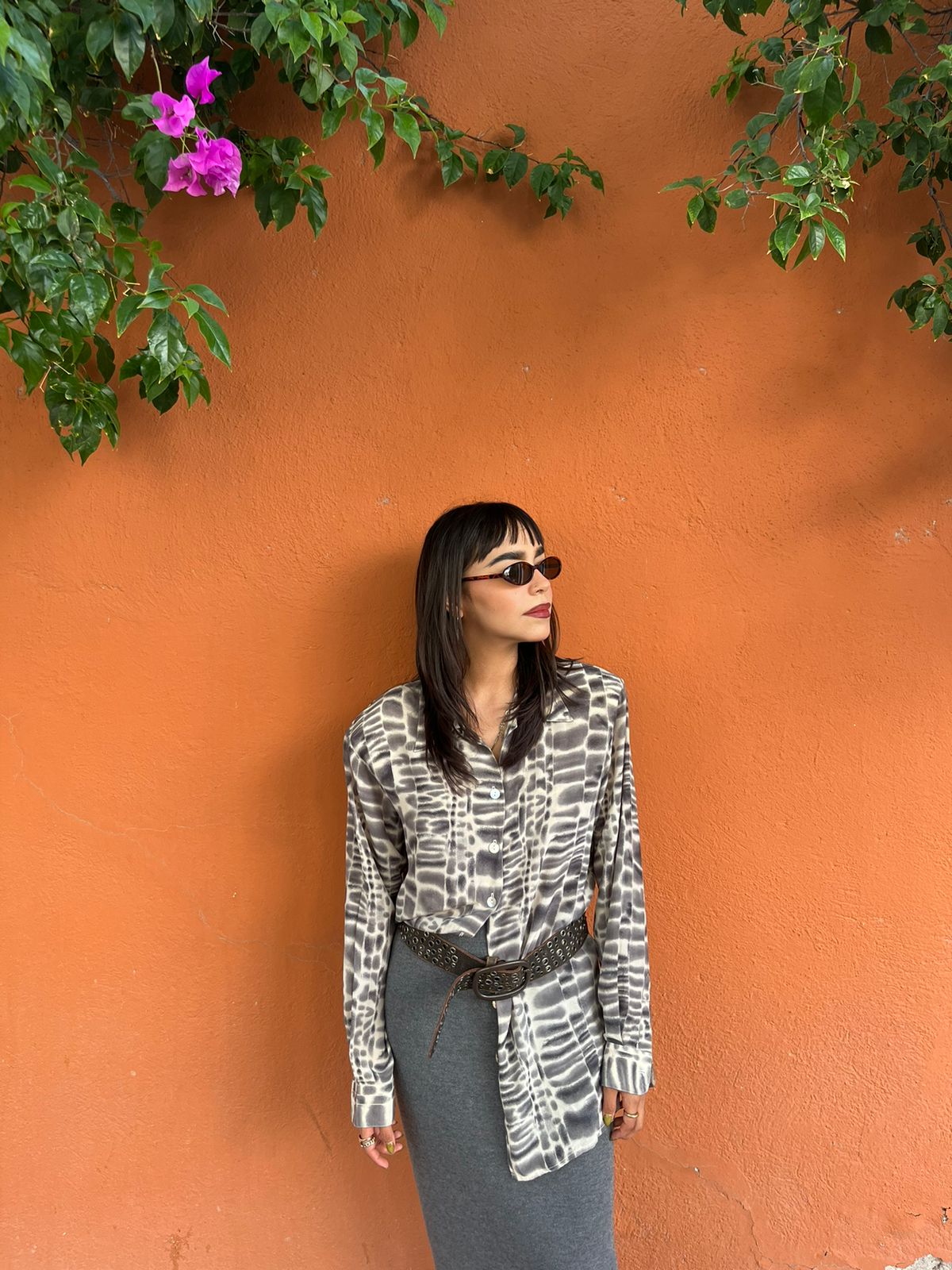 Camisa vintage animal print