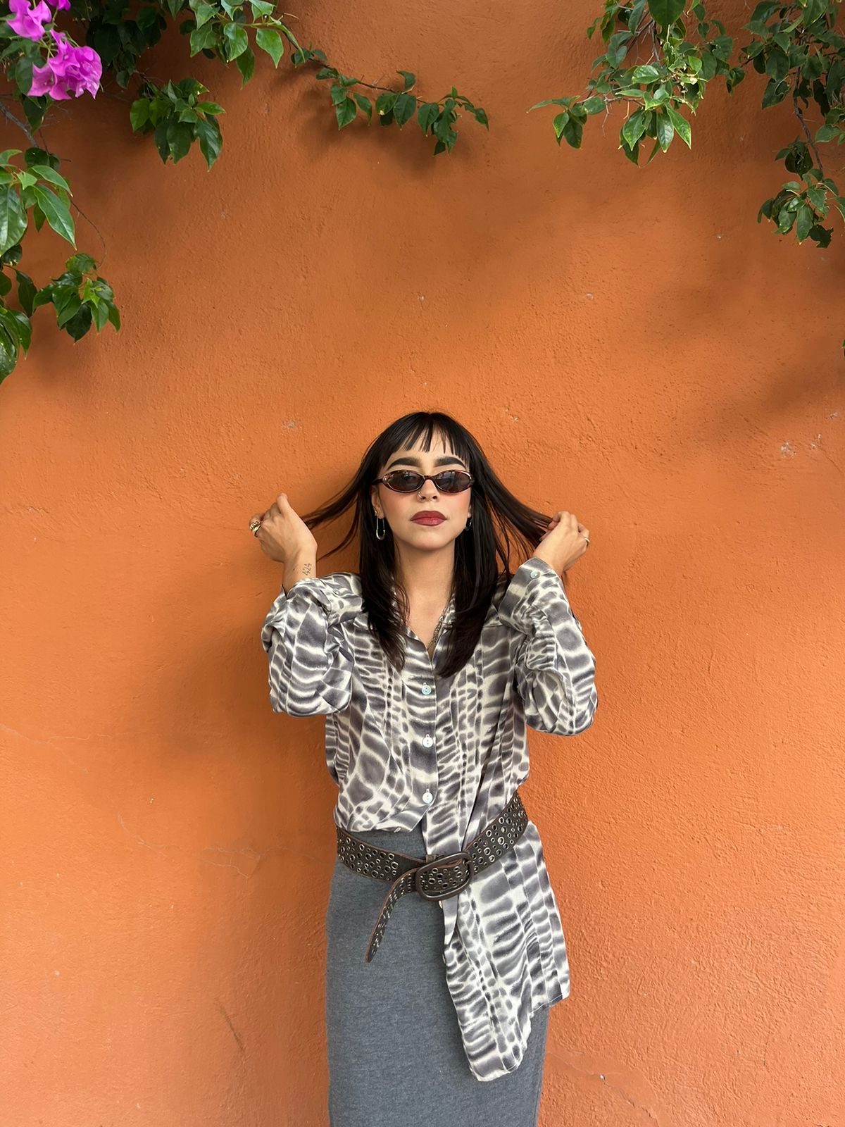 Camisa vintage animal print