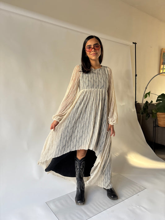 Vestido beige