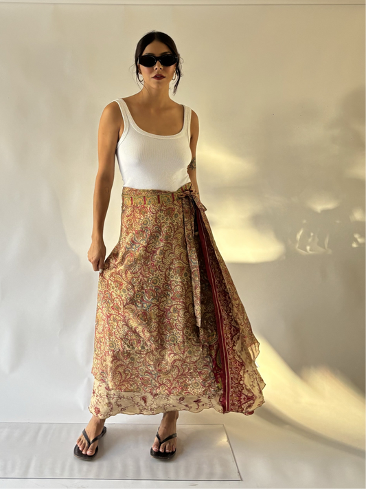 Falda seda