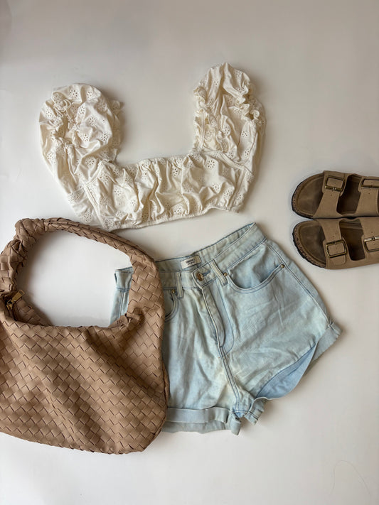 Mini short denim