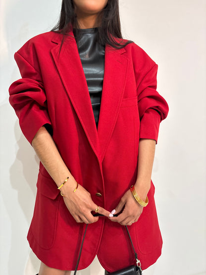 Maxi blazer rojo