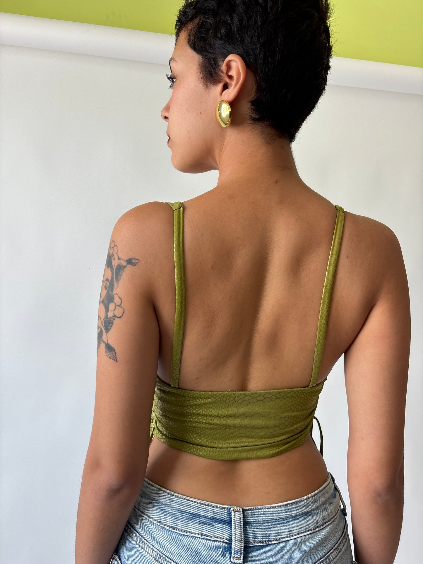 Crop top verde
