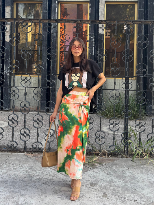 Falda tie dye