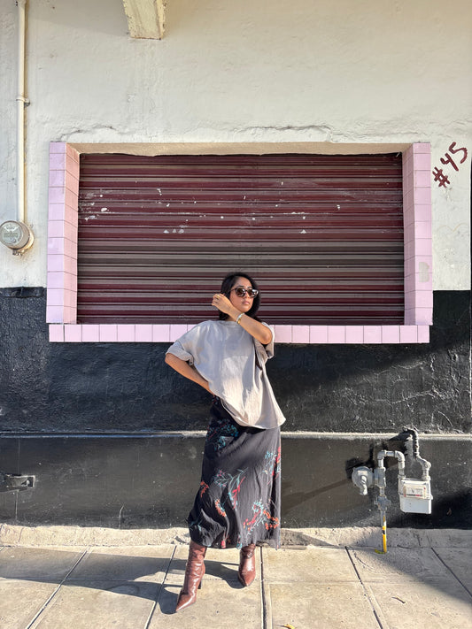 Tee beige maxi