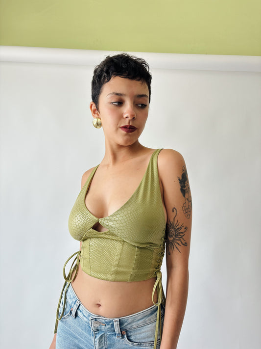 Crop top verde