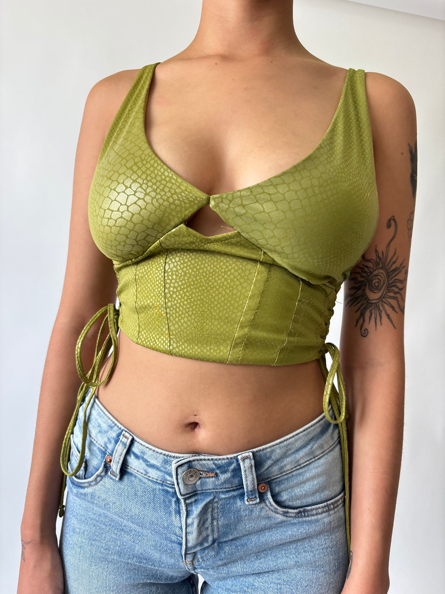 Crop top verde
