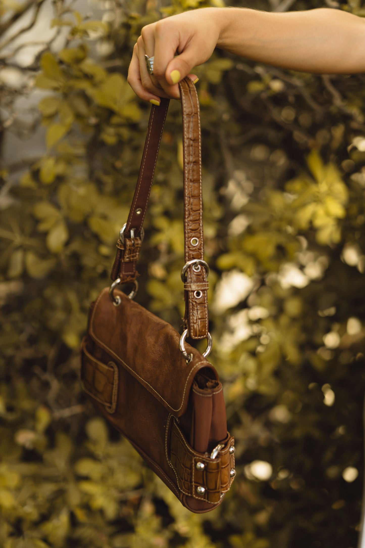 Shoulder bag de piel