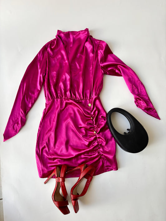 Vestido de seda vintage